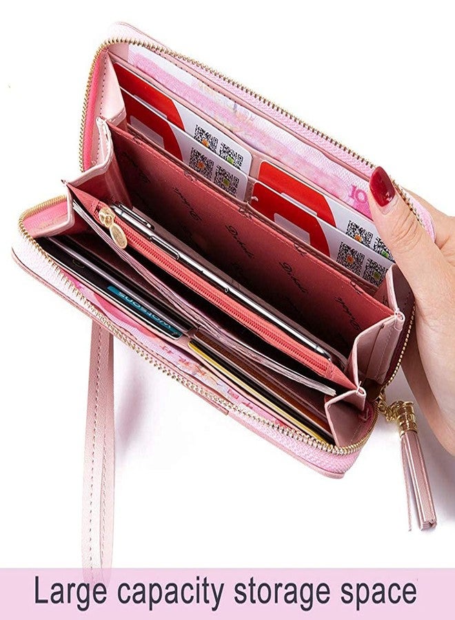 OXGO Women Wallet Wallet for Women and Girls | Zipper Wallets Leather Credit Card Holder (Pink) (Pink) - Image 3